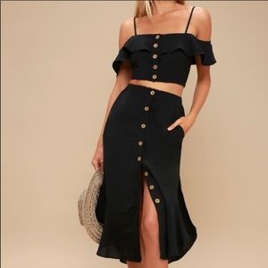 Lulus Malta Off the Shoulder two piece set